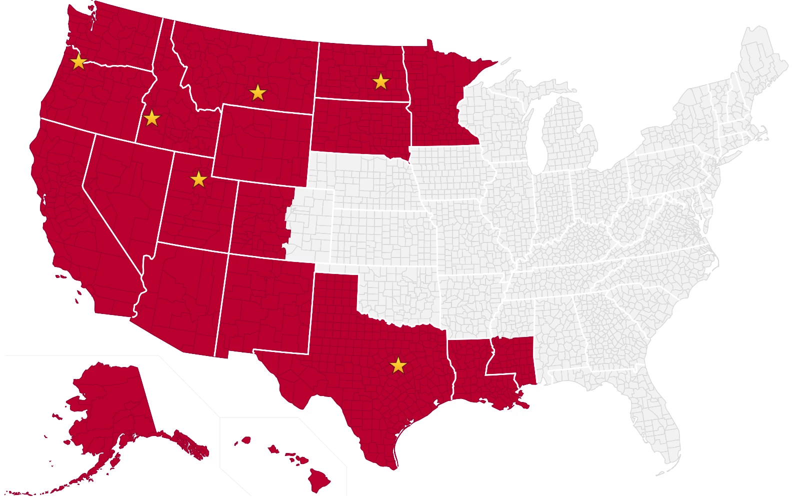 General Implements Locations Map